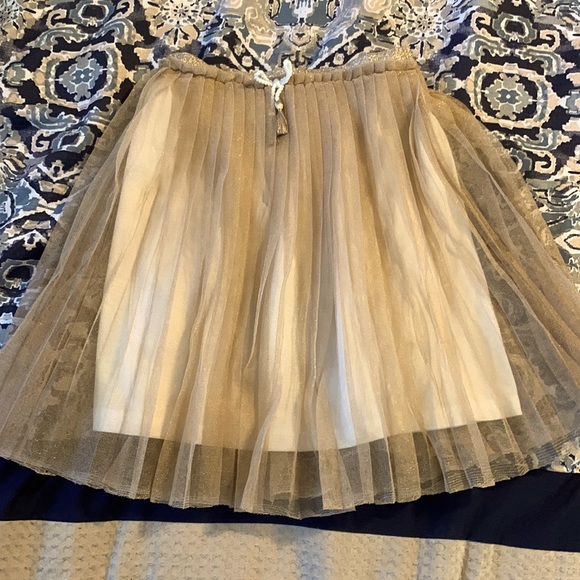 Jessica Simpson Other - Jessica Simpson Gold Tulle Metallic Glitz Skirt